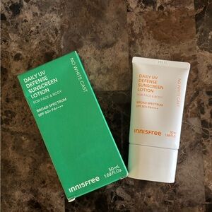 Innisfree Daily UV Defense Sunscreen Lotion 1.69 fl oz SPF 50 Exp 9/27 Skin New